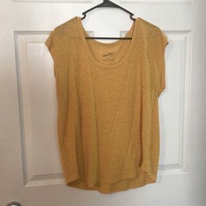Universal Thread Mustard Cap Sleeve top